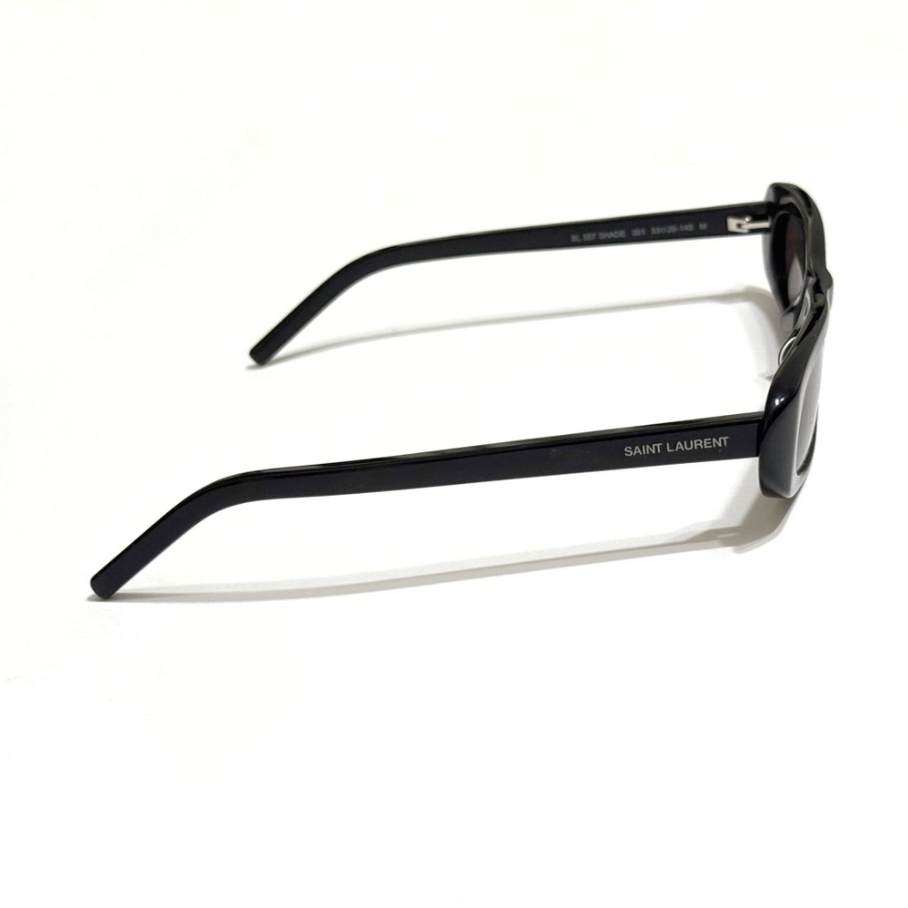 YSL SAINT LAURENT SL 557 BLACK CAT EYE OVAL SUNGLASSES - Picture 4 of 16